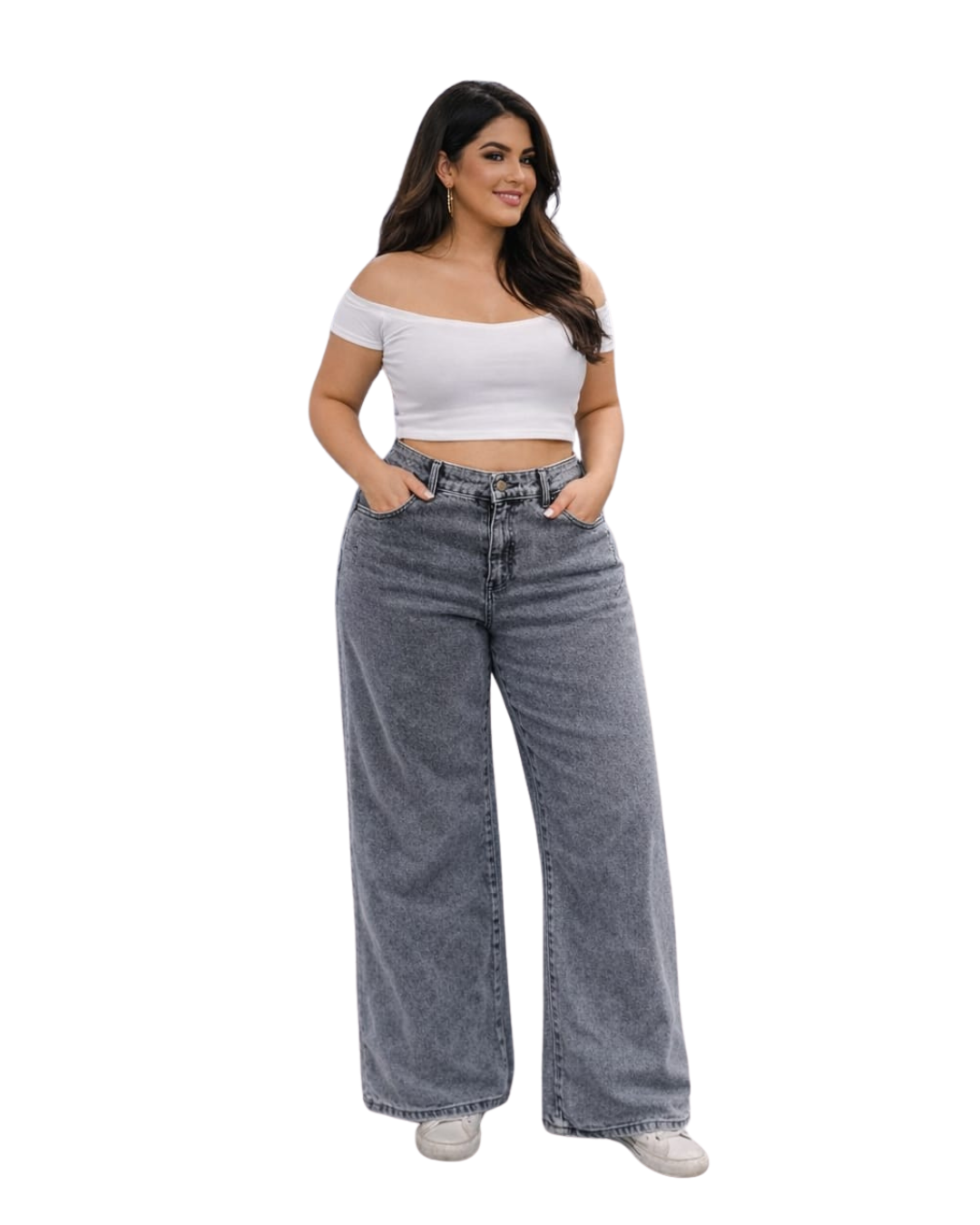 Wide leg gris