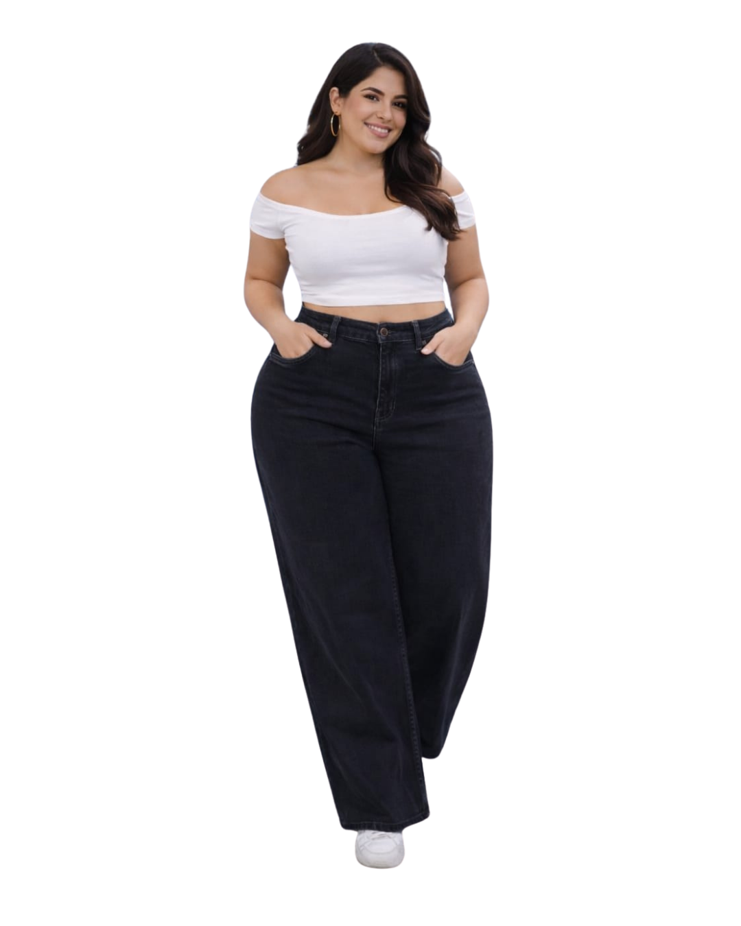 WIDE LEG  BLACK