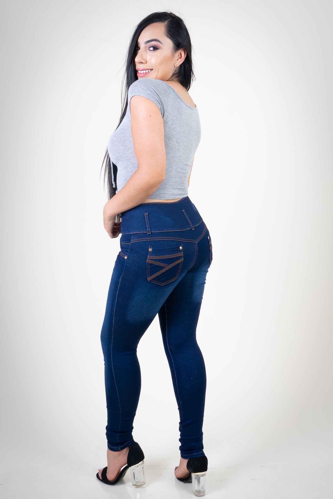 Pantalon Colombiano Azul Marino bolsa